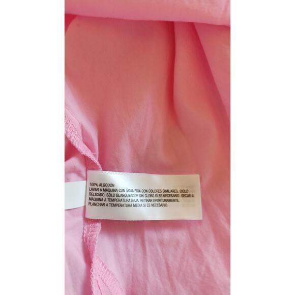 Universal Threads 100% Cotton Pink Shirt Dress Caftan With Pocket Size Large New - Picture 11 of 16